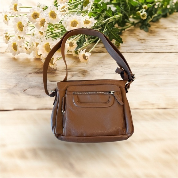 Great American Leather Works Brown Leather Shoulder Bag - Picture 1 of 12